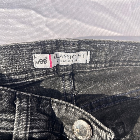 Lee Women's Straight Leg Jeans - Dark Gray - Picture 1 of 8